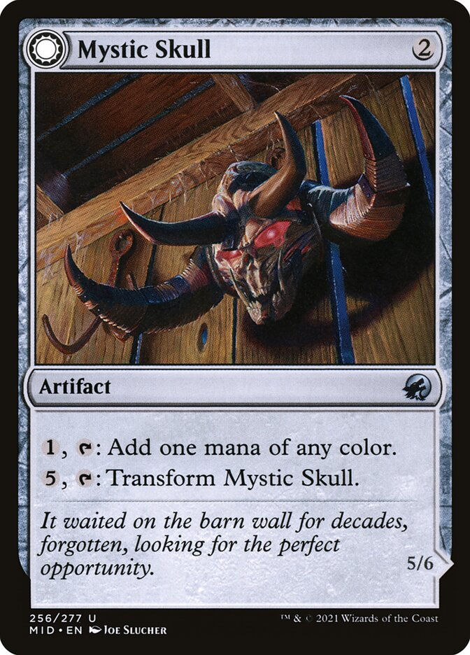 Mystic Skull // Mystic Monstrosity (MID) (256) — cara 1 de 2