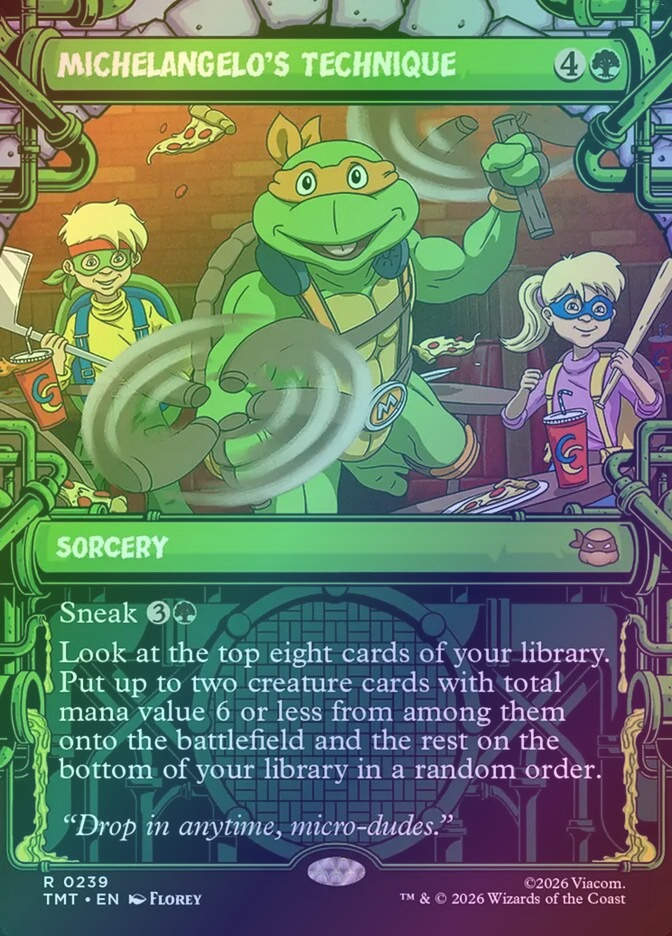 Michelangelo's Technique (TMT) (239) / Borderless / Showcase / Foil
