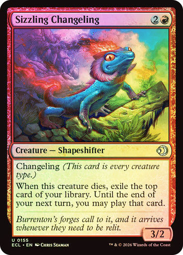 Sizzling Changeling (ECL) (155) / Foil