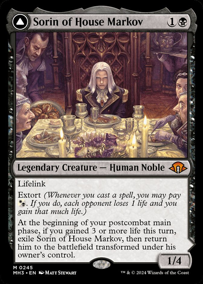 Sorin of House Markov // Sorin, Ravenous Neonate (MH3) (245) — cara 1 de 2
