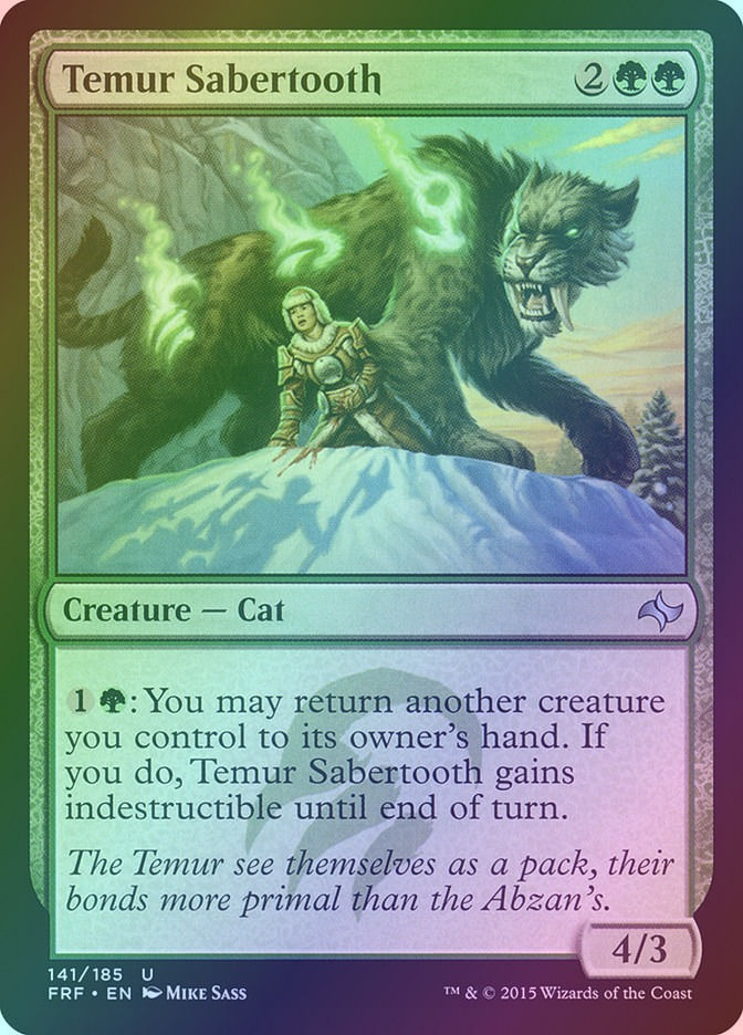 Temur Sabertooth (FRF) (141) / Foil