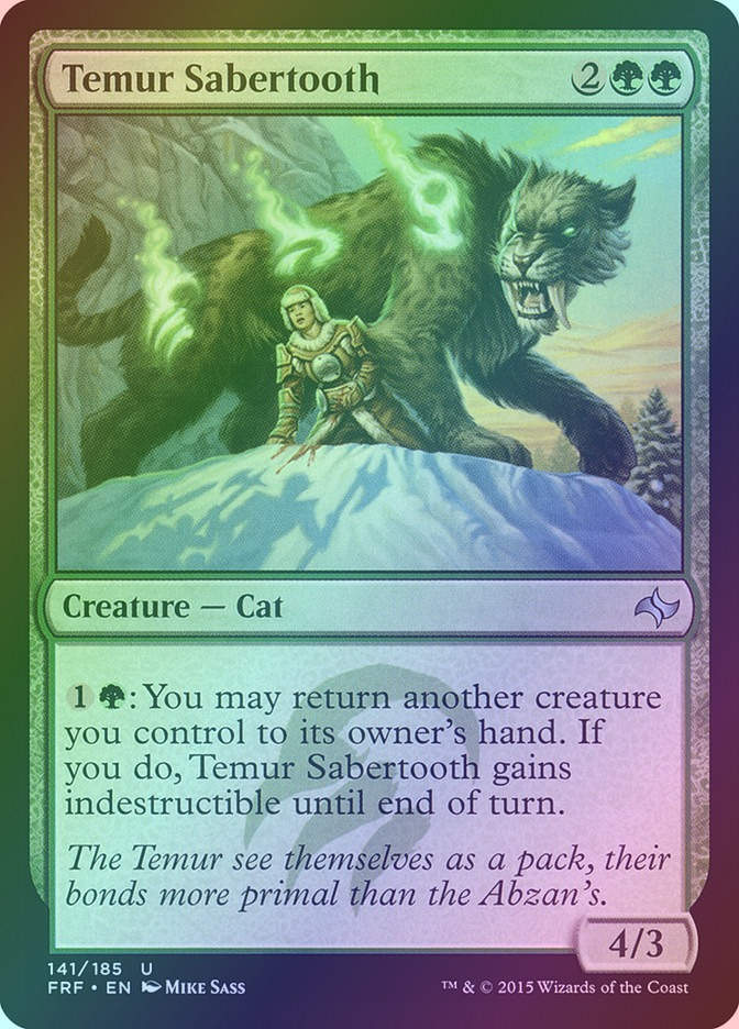 Temur Sabertooth (FRF) (141) / Foil