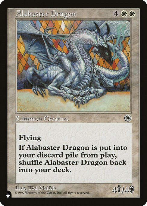 Alabaster Dragon (PLST) (POR-1)