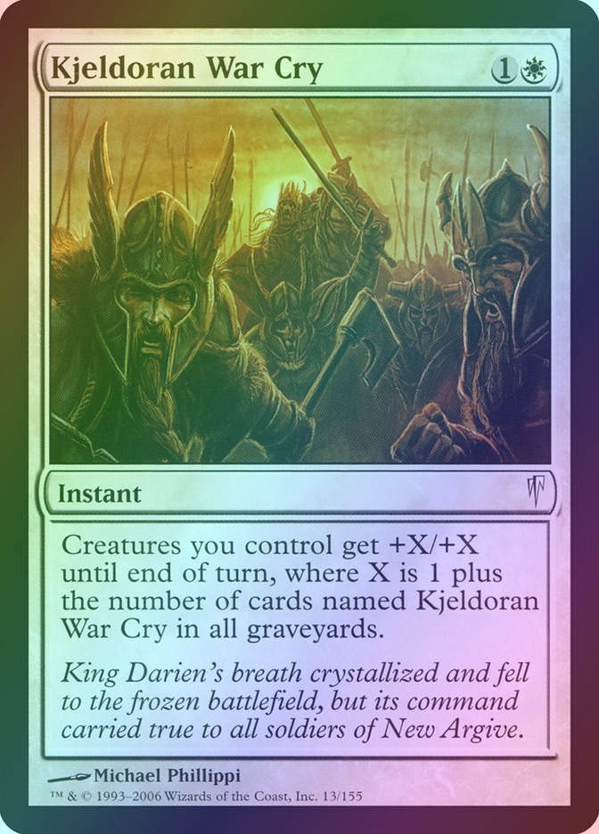 Kjeldoran War Cry (CSP) (13) / Foil