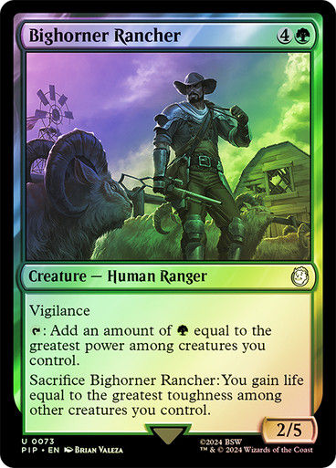 Bighorner Rancher (pip) (73) / Foil