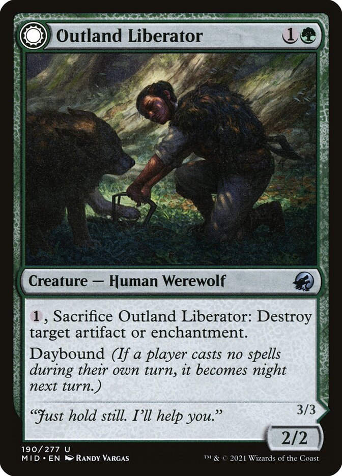 Outland Liberator // Frenzied Trapbreaker (MID) (190)