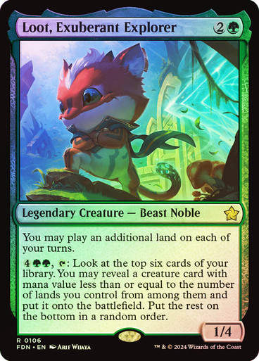 Loot, Exuberant Explorer (FDN) (106) / Foil
