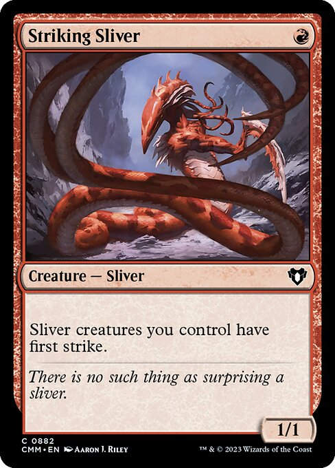 Striking Sliver (cmm) (Commander Deck)