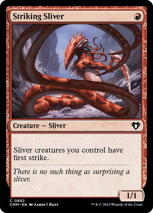 Striking Sliver (cmm) (Commander Deck)