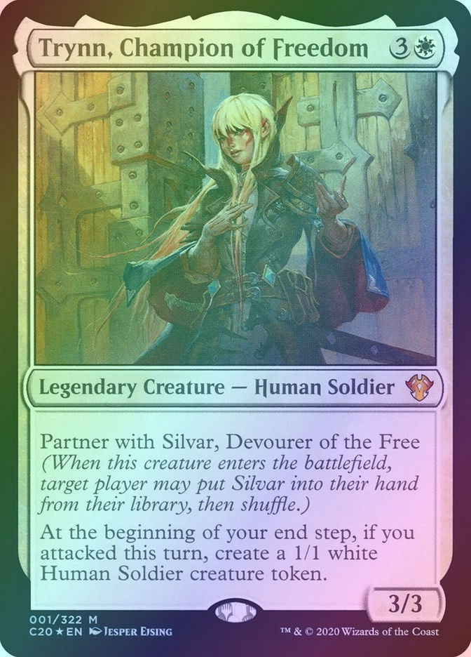 Trynn, Champion of Freedom (C20) (1) / Foil