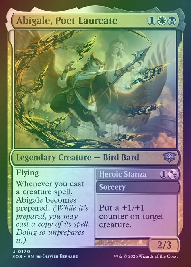 Abigale, Poet Laureate // Heroic Stanza (SOS) (170) / Foil