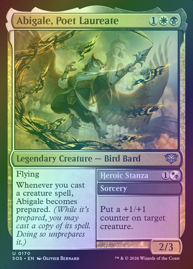 Abigale, Poet Laureate // Heroic Stanza (SOS) (170) / Foil