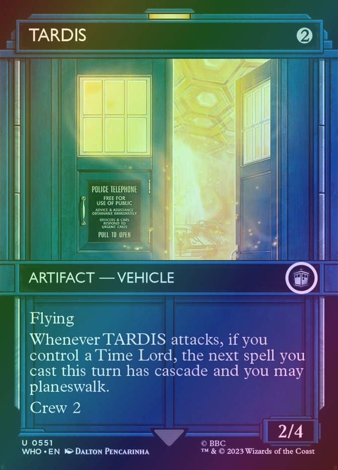 TARDIS (WHO) (551) / Borderless / Showcase / Foil