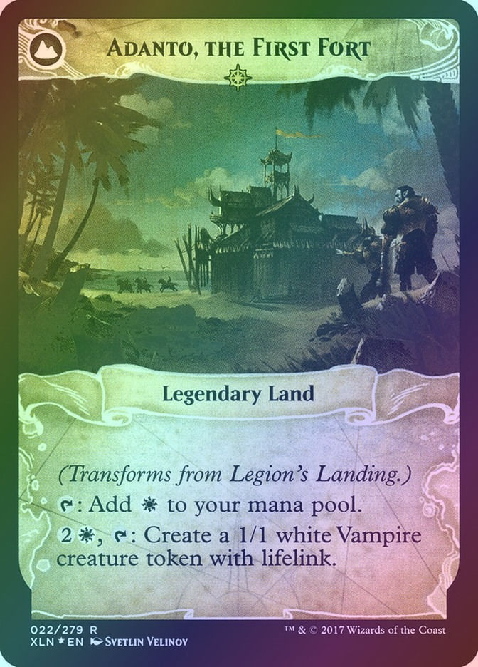 Legion's Landing // Adanto, the First Fort (PXLN) (22s) / Foil — cara 2 de 2