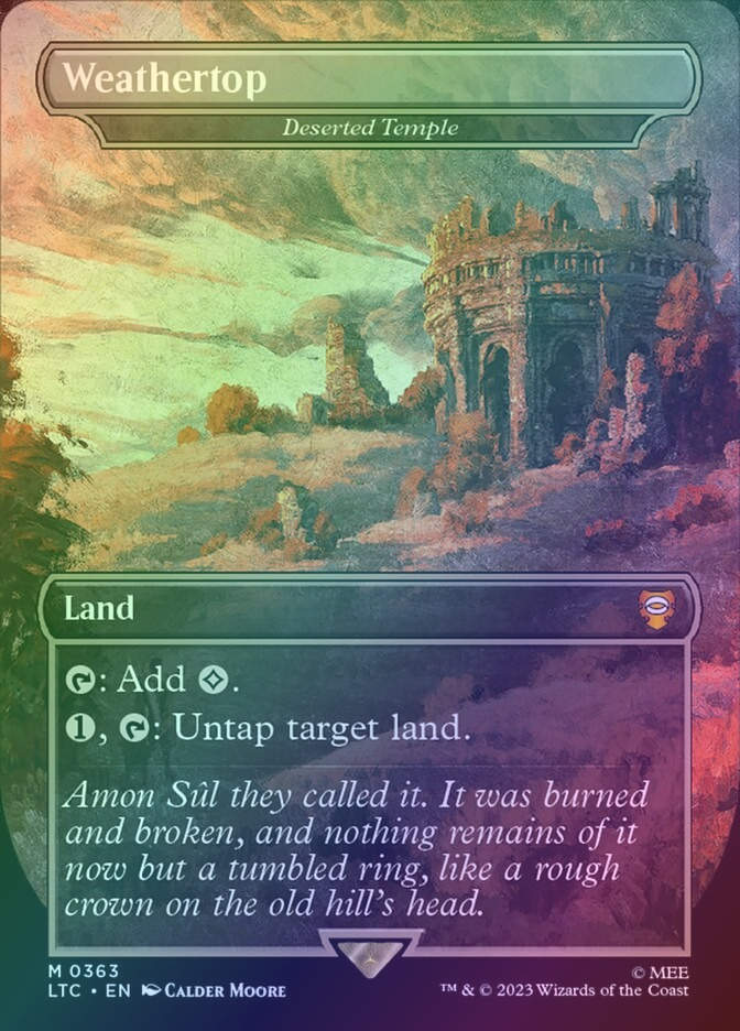 Deserted Temple (LTC) (363) / Borderless / Foil