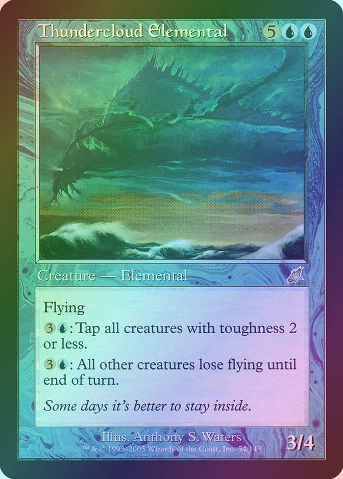 Thundercloud Elemental (SCG) (54) / Foil