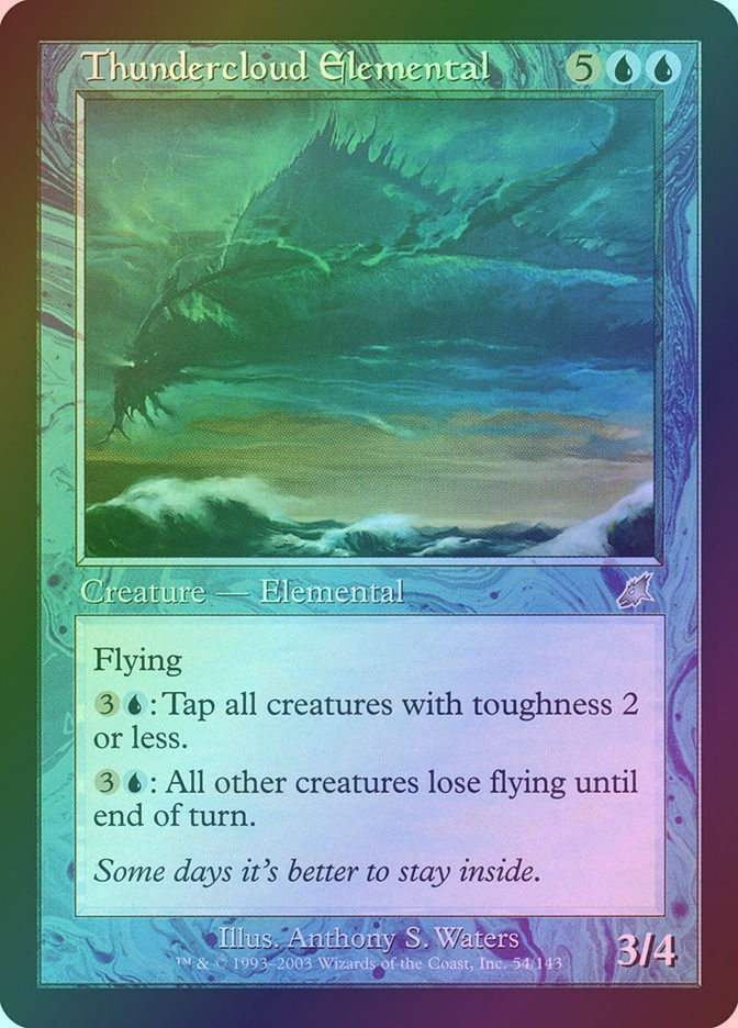 Thundercloud Elemental (SCG) (54) / Foil