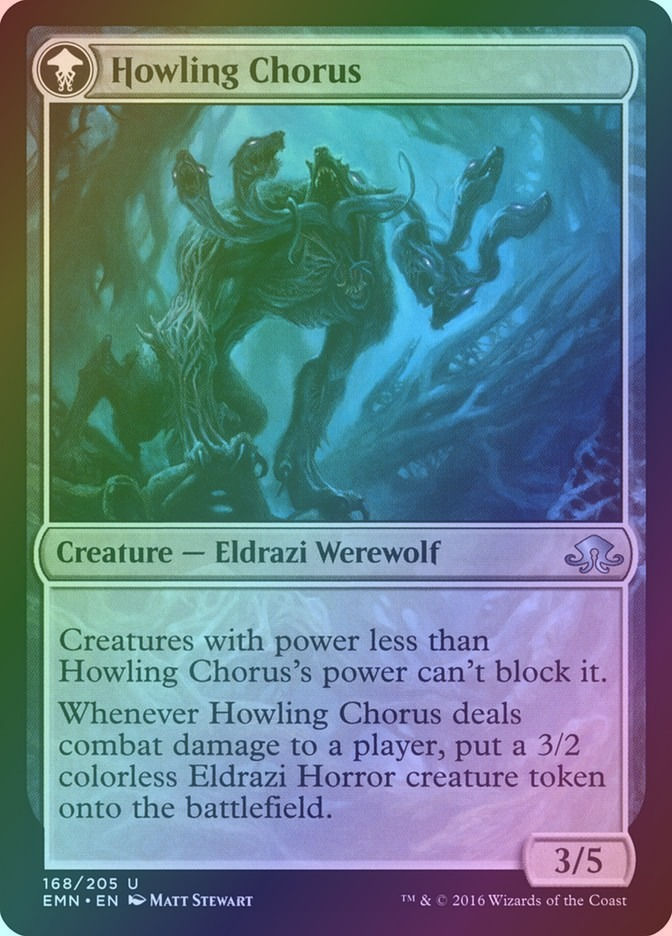 Shrill Howler // Howling Chorus (EMN) (168) / Foil — cara 2 de 2