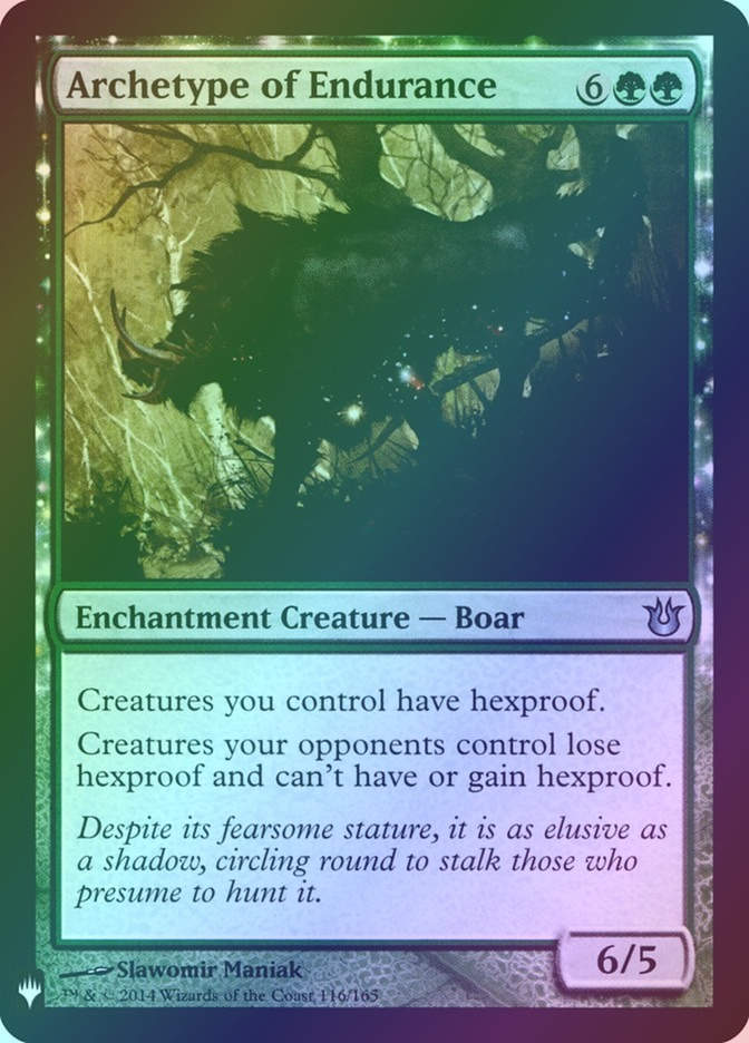 Archetype of Endurance (PLST) (BNG-116) / Foil
