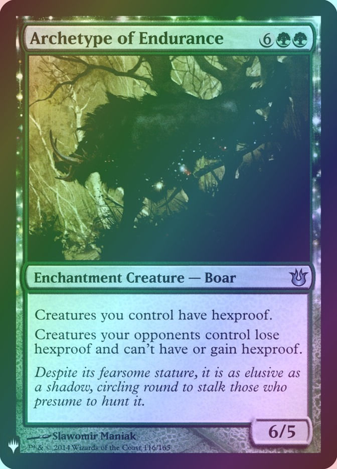 Archetype of Endurance (PLST) (BNG-116) / Foil