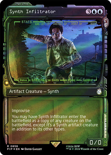 Synth Infiltrator (pip) (858) / Showcase Surge Foil