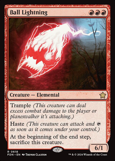 Ball Lightning (FDN) (618) (Starter)