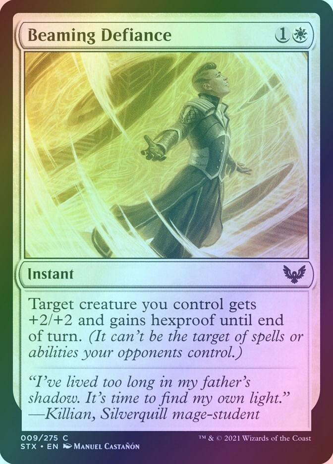 Beaming Defiance (STX) (9) / Foil