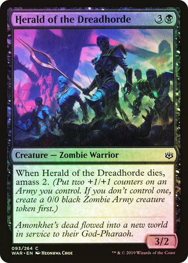 Herald of the Dreadhorde (WAR) (93) / Foil