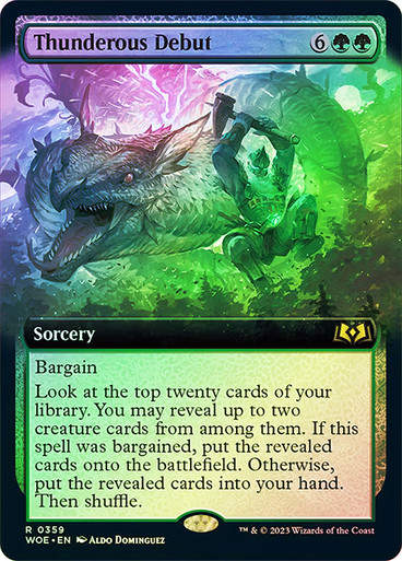 Thunderous Debut (woe) / Extended Art Foil