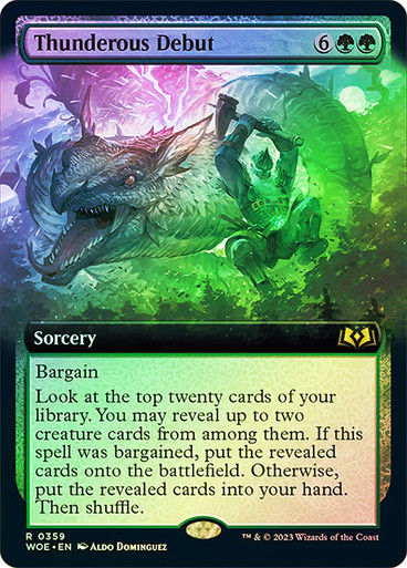Thunderous Debut (woe) / Extended Art Foil