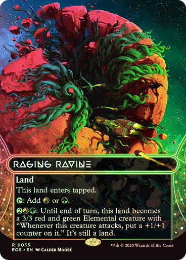 Raging Ravine (EOS) (35) / Borderless / Foil