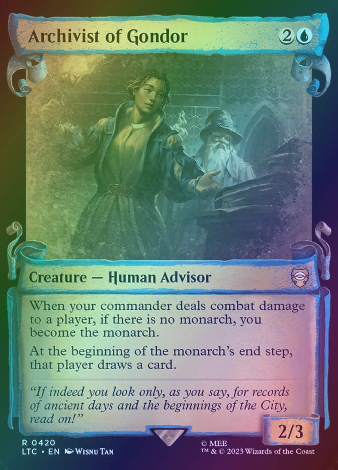 Archivist of Gondor (LTC) (420) / Showcase / Foil