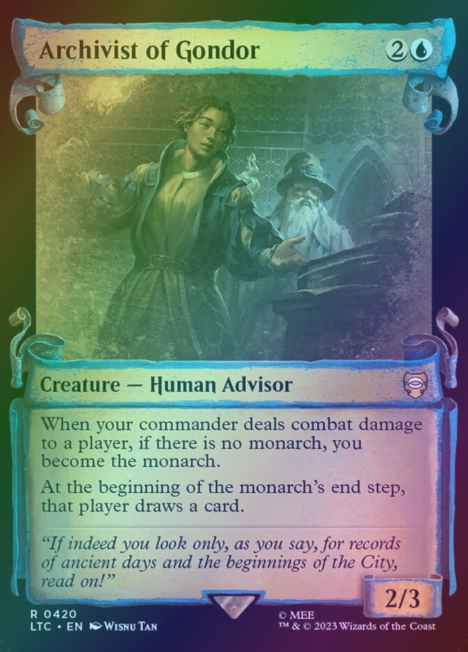 Archivist of Gondor (LTC) (420) / Showcase / Foil