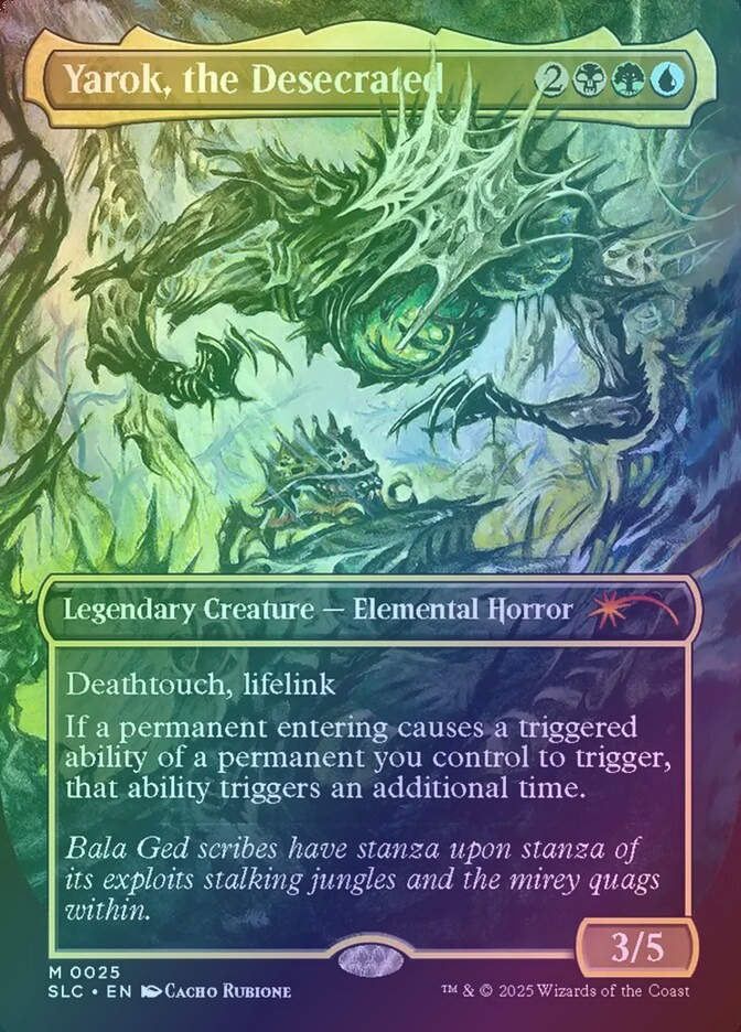 Yarok, the Desecrated (SLC) (25) / Borderless / Foil