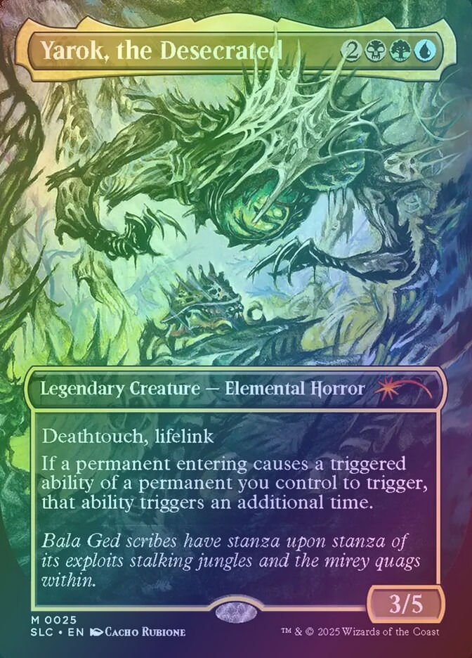 Yarok, the Desecrated (SLC) (25) / Borderless / Foil