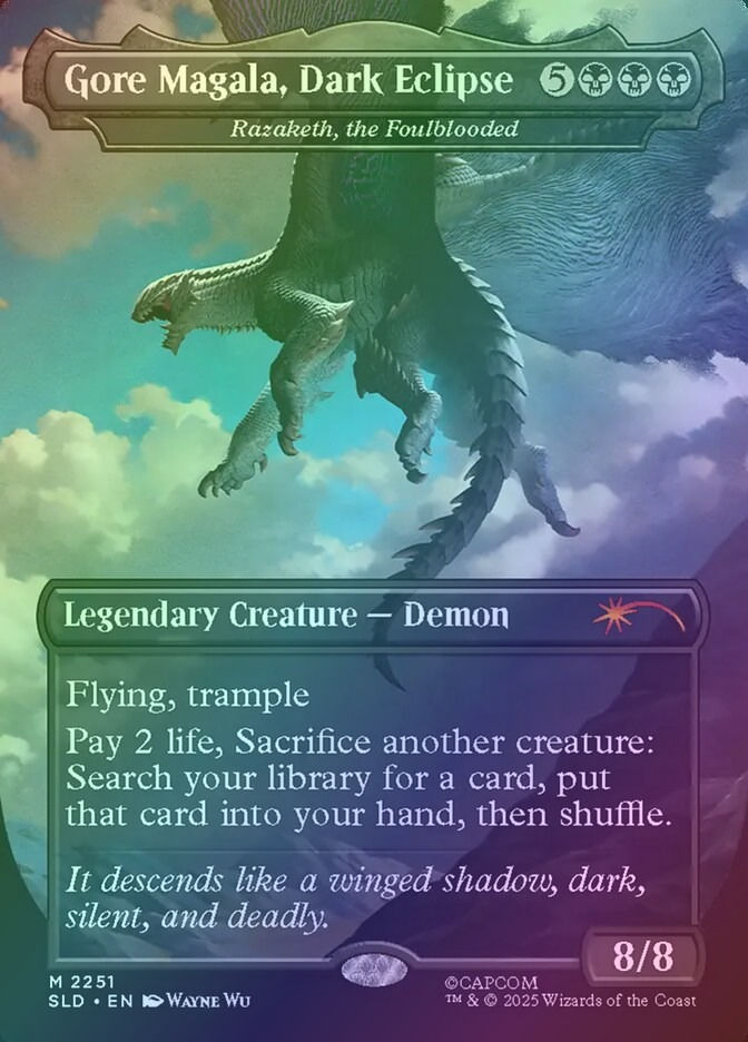 Razaketh, the Foulblooded (SLD) (2251) / Borderless / Foil