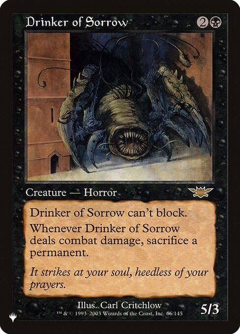 Drinker of Sorrow (PLST) (LGN-66)