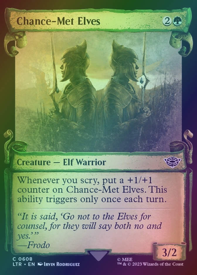 Chance-Met Elves (LTR) (608) / Showcase / Foil