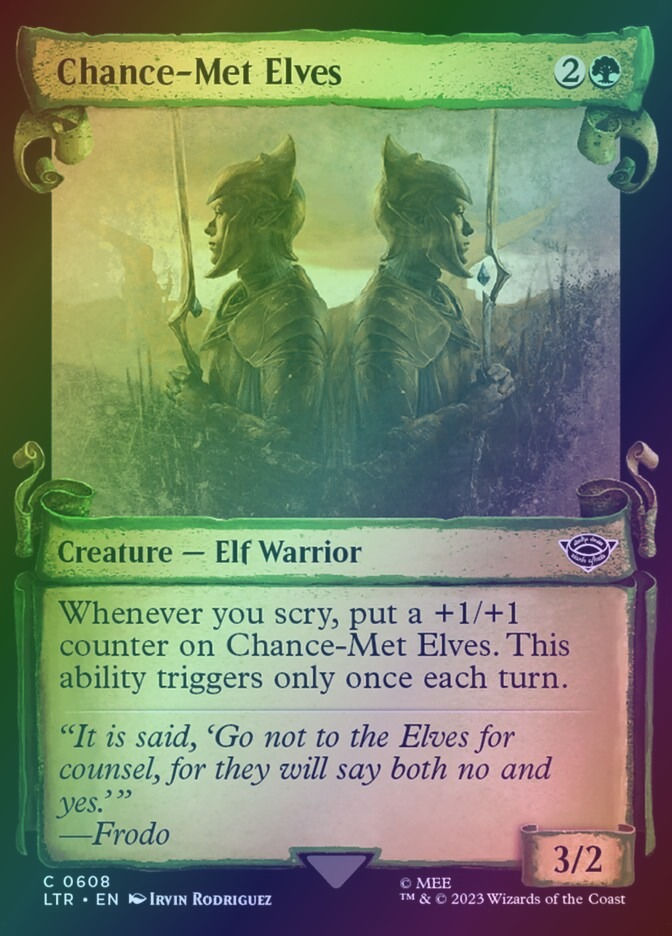 Chance-Met Elves (LTR) (608) / Showcase / Foil