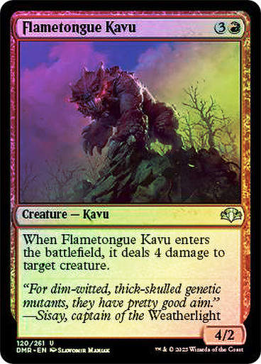 Flametongue Kavu (DMR) / Foil