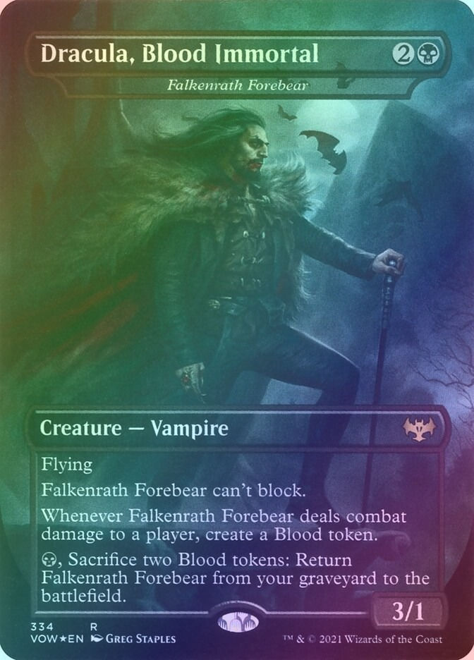 Falkenrath Forebear (VOW) (334) / Borderless / Foil