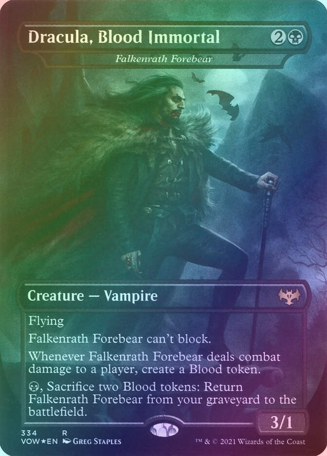 Falkenrath Forebear (VOW) (334) / Borderless / Foil
