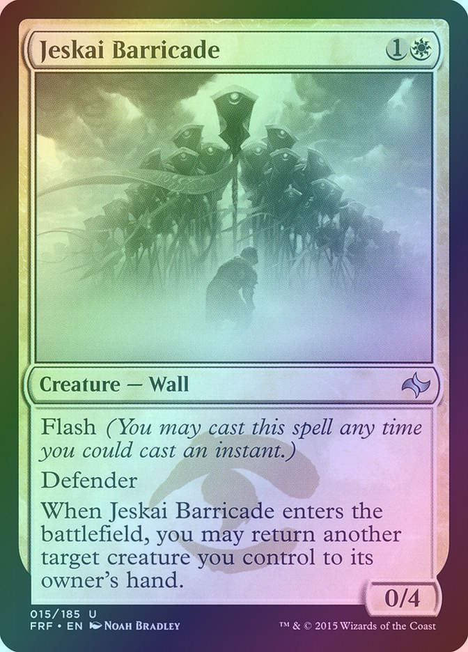 Jeskai Barricade (FRF) (15) / Foil