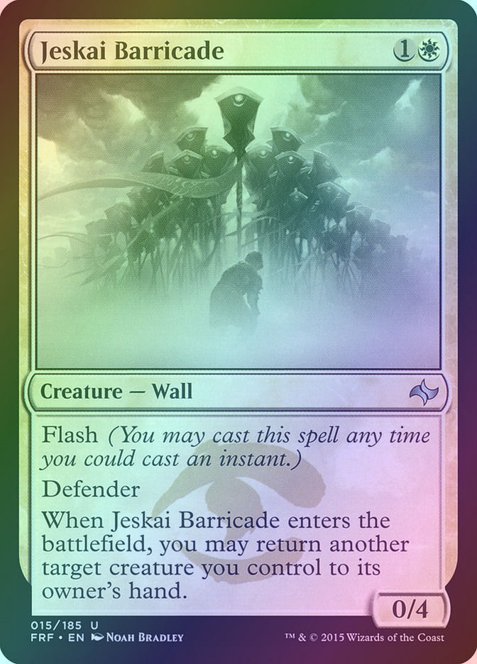Jeskai Barricade (FRF) (15) / Foil