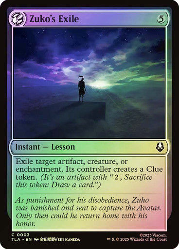 Zuko's Exile (TLA) (3) / Foil