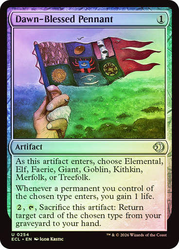 Dawn-Blessed Pennant (ECL) (254) / Foil