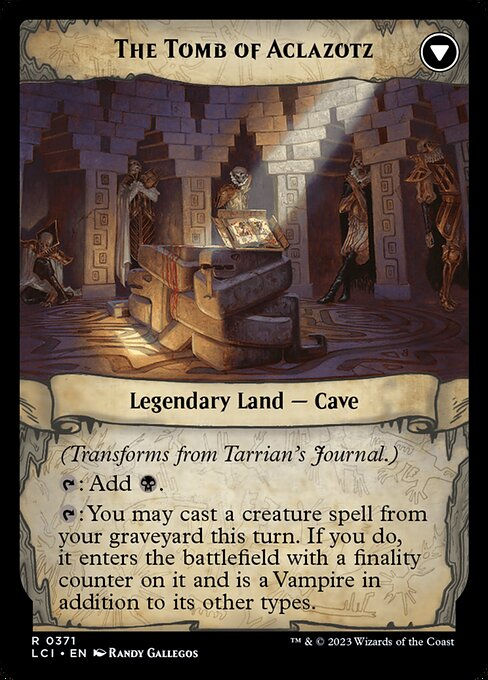 Tarrian's Journal // The Tomb of Aclazotz (lci) / Extended Art — cara 2 de 2