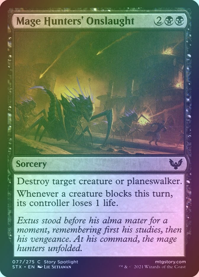 Mage Hunters' Onslaught (STX) (77) / Foil