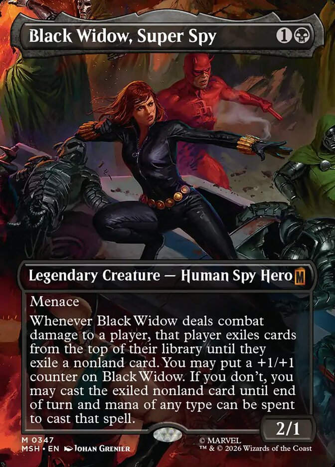 Black Widow, Super Spy (MSH) (347) / Borderless