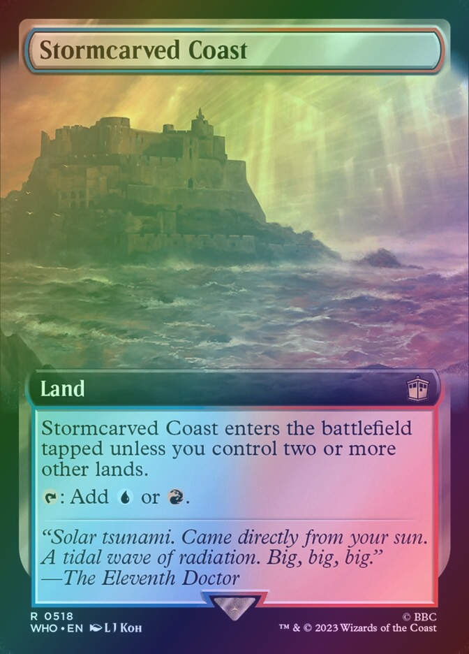 Stormcarved Coast (WHO) (518) / Extended Art / Foil